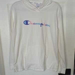 Champion Hoodie with Colorful Logo